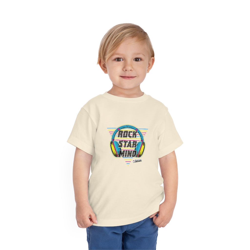 Rockstar Mind Neon Headphones - Toddler Short Sleeve Tee